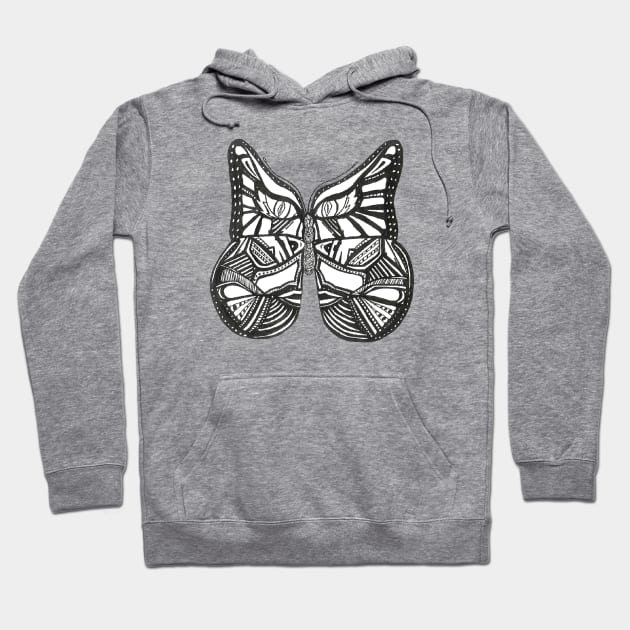 Abstract Butterfly Hoodie by ARTWORKandBEYOND